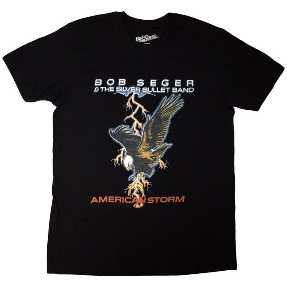 Bob Seger & The Silver Bullet Band Unisex Adult Tour �'86 Back Print T-Shirt / B